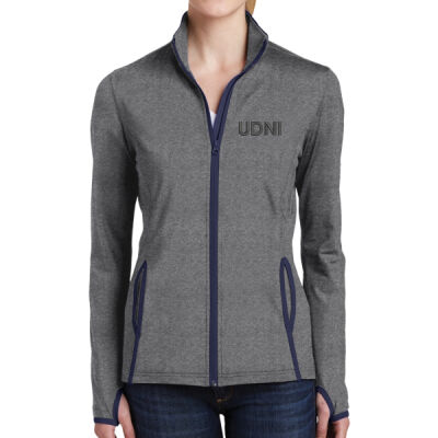 UDNI - Ladies Sport Wick ® Stretch Contrast Full Zip Jacket Thumbnail